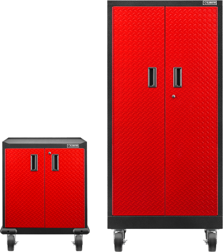 Two Gladiator® Premier Cabinets.