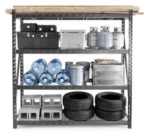 2 of 5 images - 90" x 90" Heavy Duty Mega Rack with Four Adjustable Shelves (thumbnails)