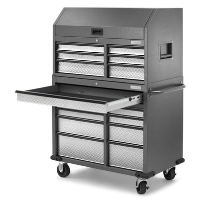 8 of 17 images - Premier 41 inch 15-drawer Mobile Tool Chest Combo (thumbnails)