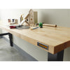 4 of 13 images - 8' Adjustable Height Hardwood Workbench
