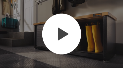 Garage discount shoe bench