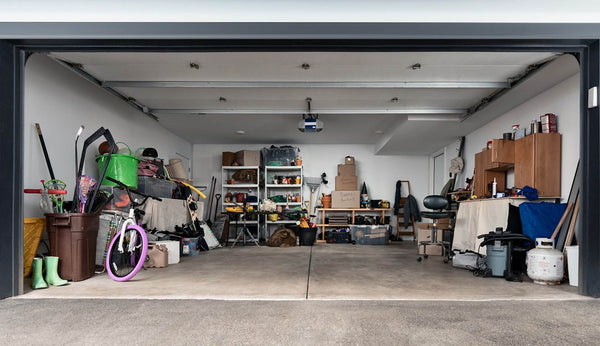 Garage filled with tools and equipment