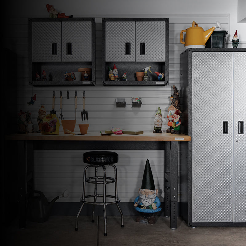 Gladiator® cabinets in a garage.