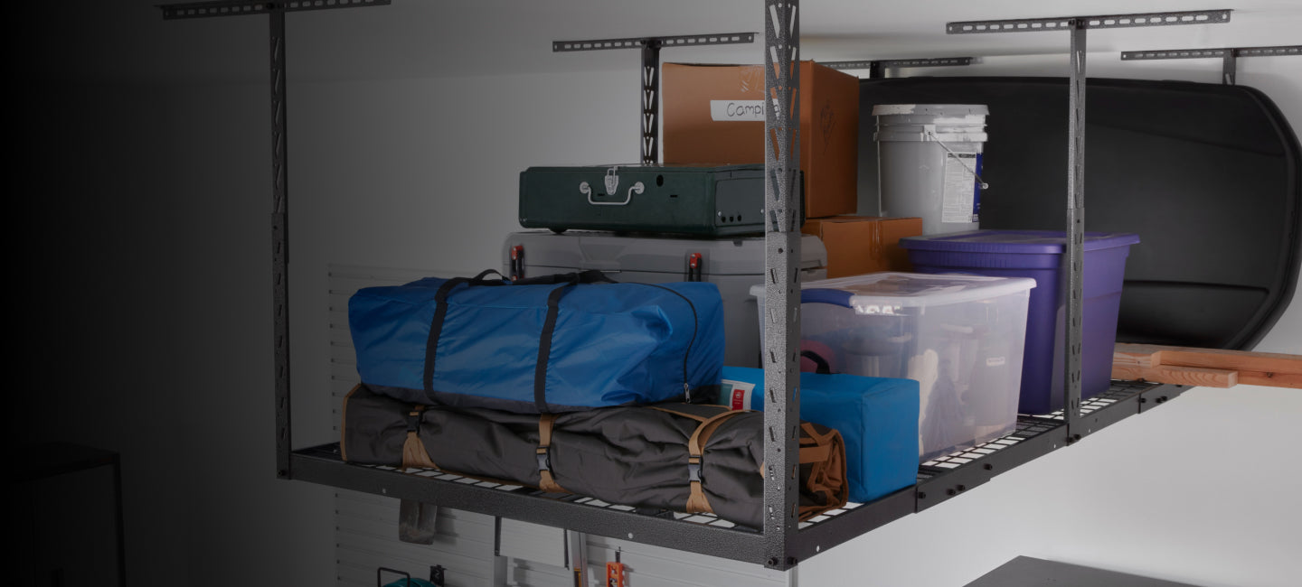 Items stored in Gladiator® overhead storage