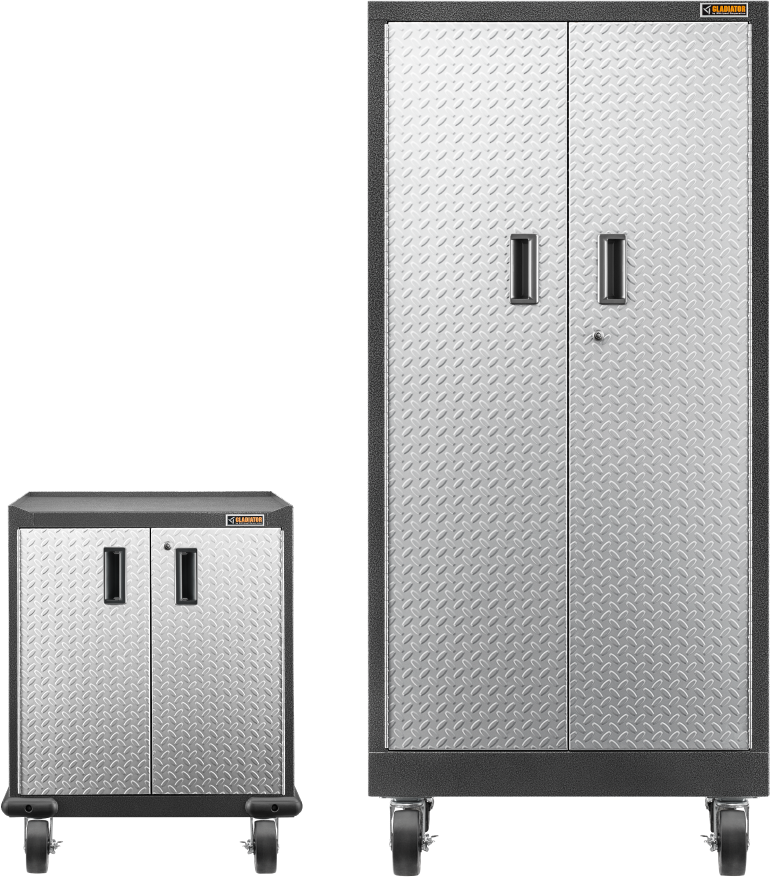 Two Gladiator® Premier Cabinets.