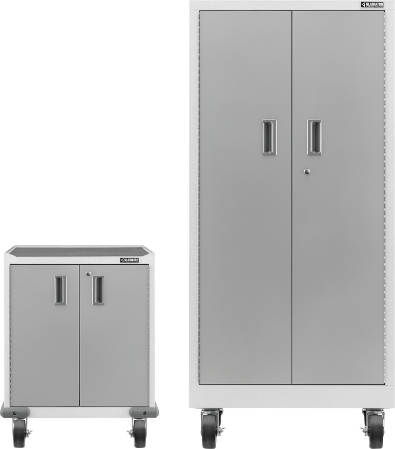 Two Gladiator® Premier Cabinets.