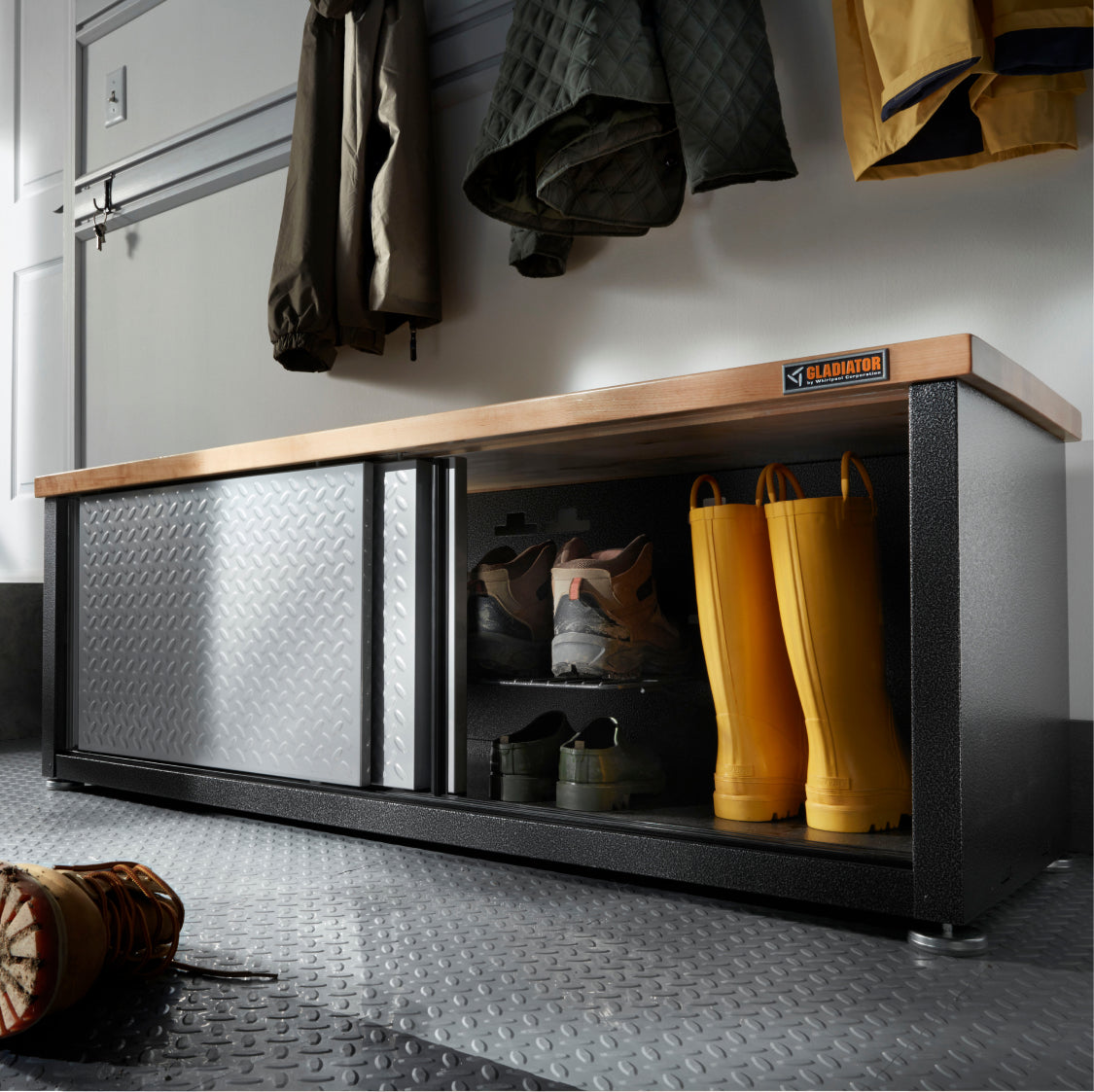 A Ready-to-Assemble Storage Shoe Bench.