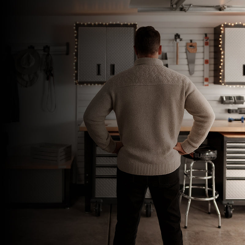 A person organizing their tools using Gladiator® GearWall