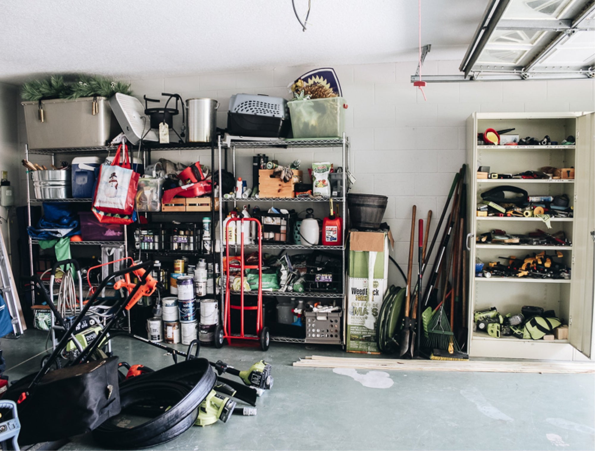 Organizing the clutter  Garage storage bins, Garage storage shelves,  Garage storage inspiration