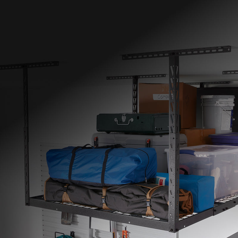 Items stored in Gladiator® overhead storage