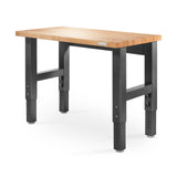 2 of 9 images - 4' Adjustable Height Hardwood Workbench (thumbnails)