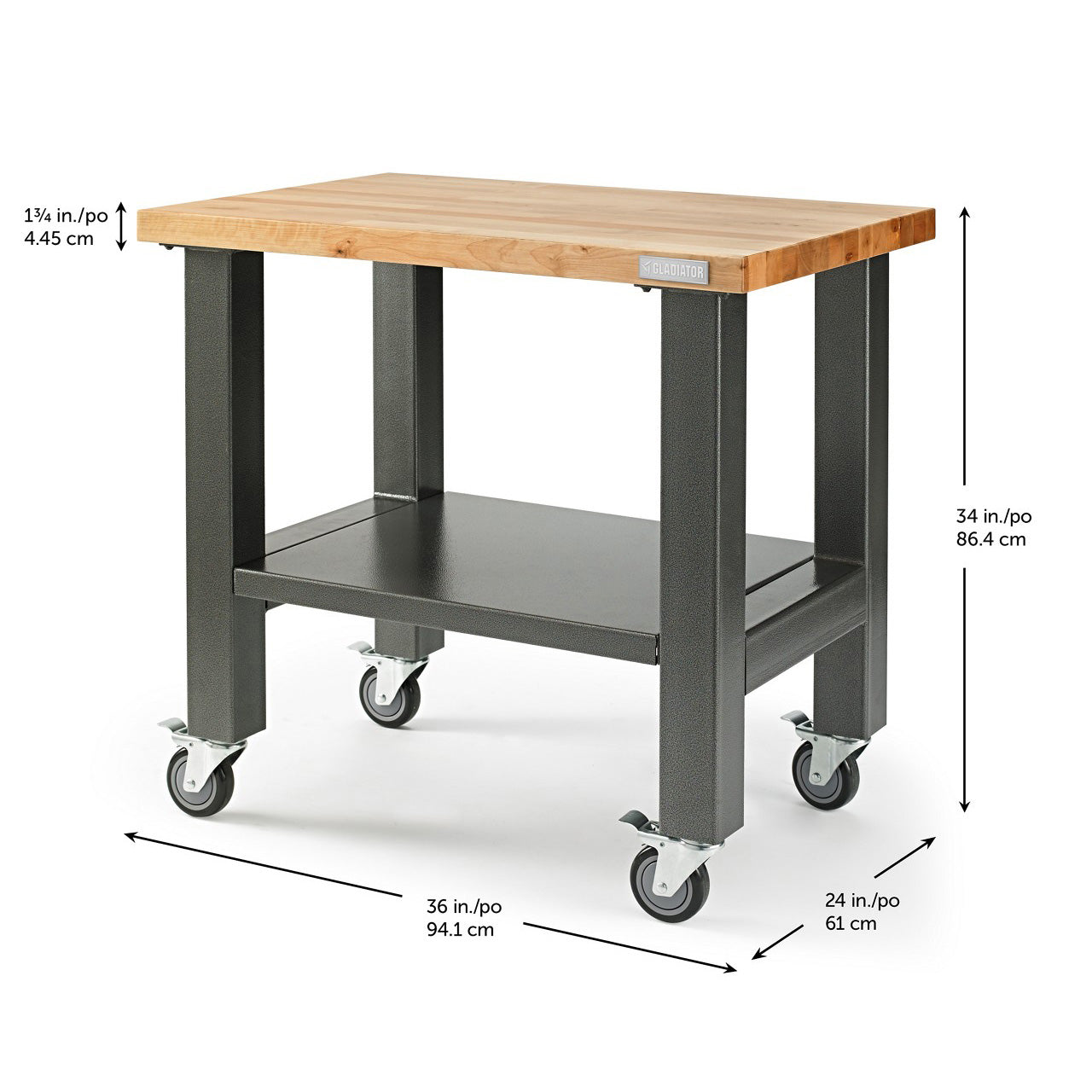 3' Wide Mobile Workstation | Gladiator