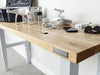 9 of 9 images - 4' Adjustable Height Hardwood Workbench