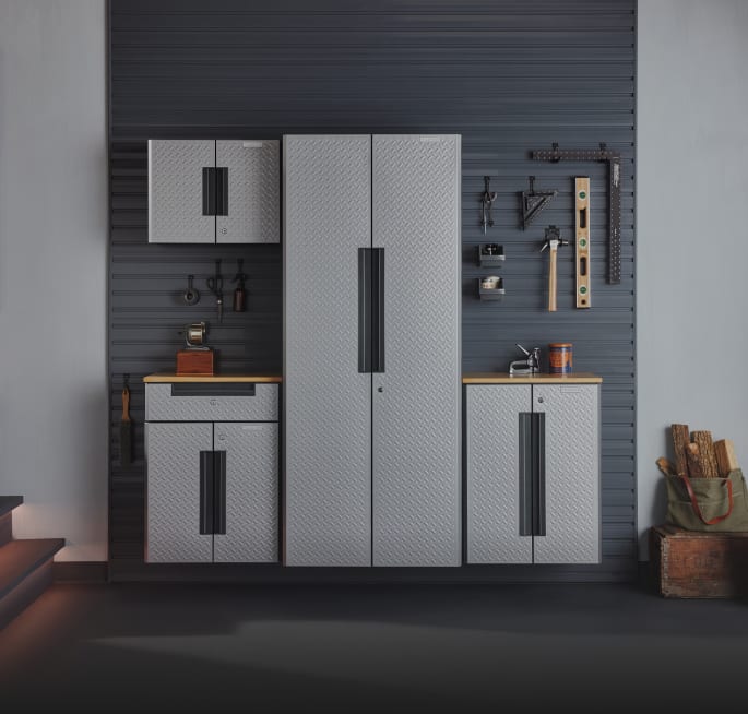 Herzo Tall Storage Cabinet - Mint Decorative Shelving - Newegg.com
