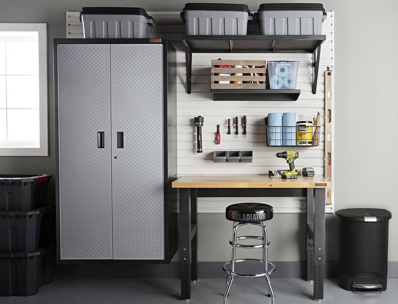 4' Adjustable Height Hardwood Workbench | Gladiator