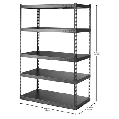 Gladiator Rack Shelf Liner 2-Pack for 24 Shelves GASL242PHB - Black