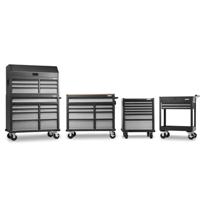 13 of 13 images - Premier 41 inch 9-drawer Mobile Tool Workbench with Solid Wood Top (thumbnails)