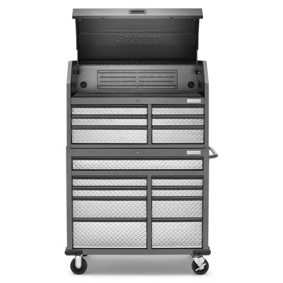2 of 17 images - Premier 41 inch 15-drawer Mobile Tool Chest Combo (thumbnails)