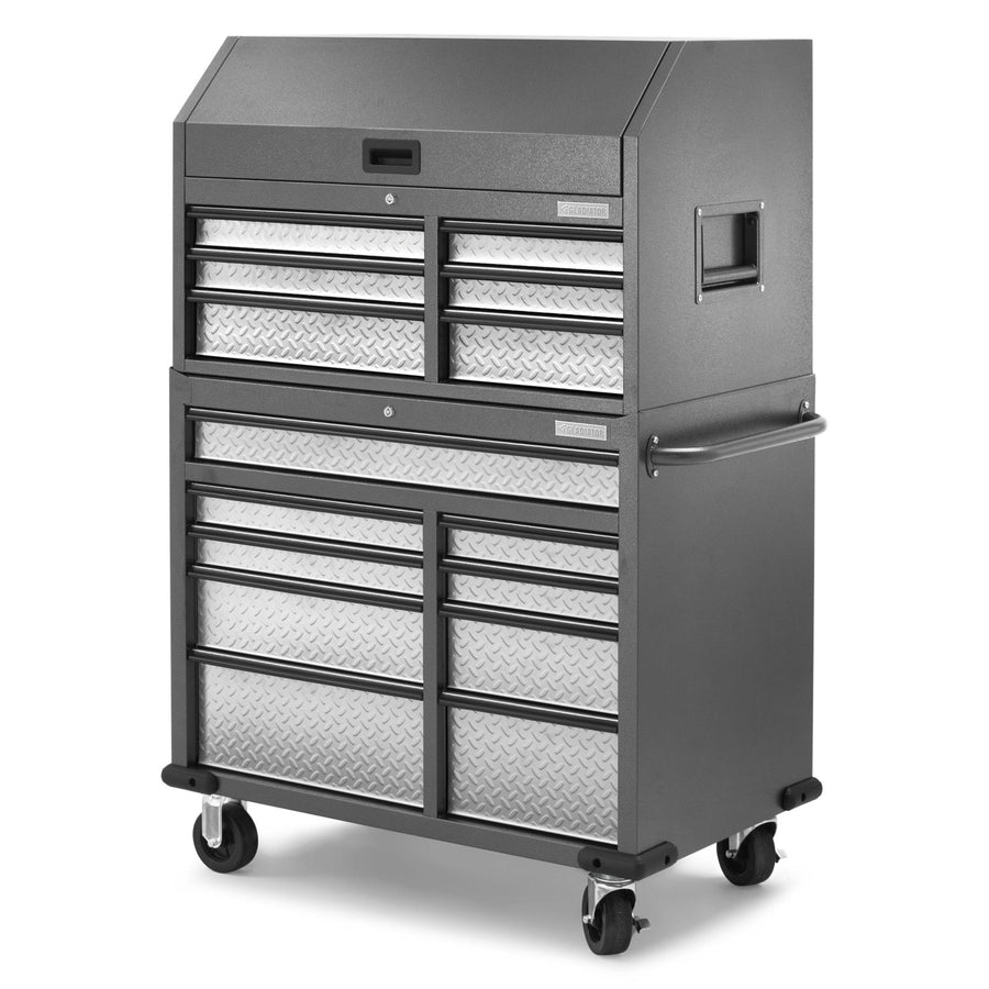 Premier 41 inch 15-drawer Mobile Tool Chest Combo