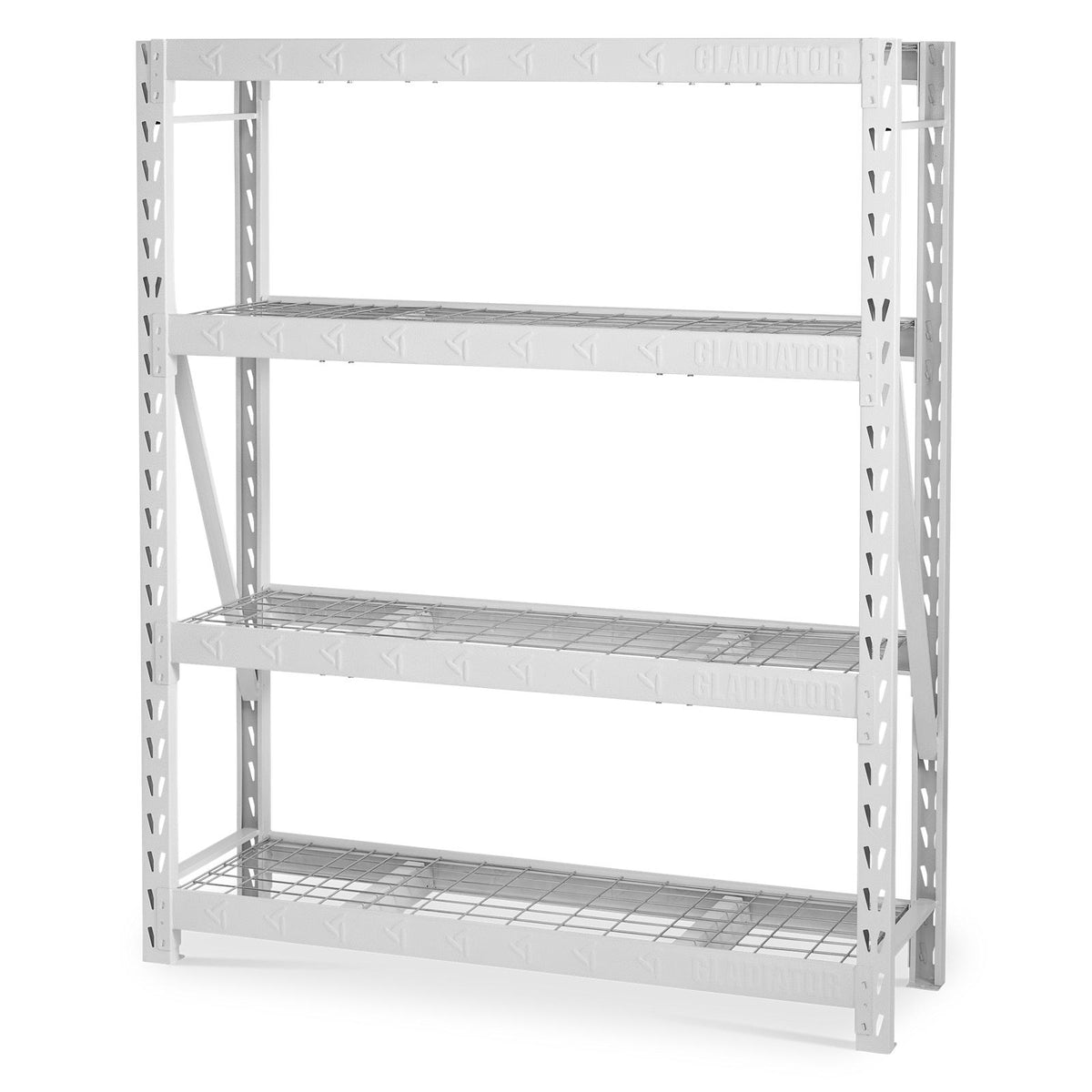60" Wide Heavy Duty Rack with Four 18" Deep Shelves Gladiator