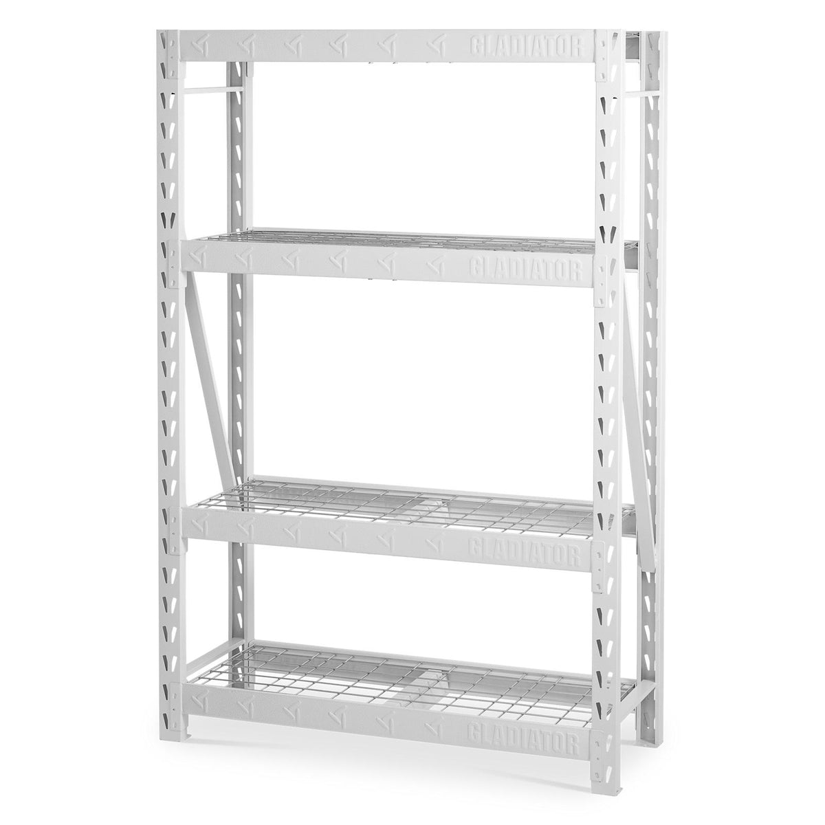 48" Wide Heavy Duty Rack with Four 18" Deep Shelves Gladiator