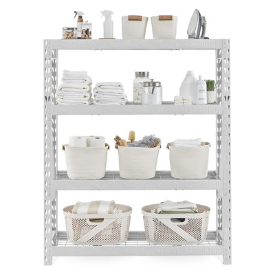 12 of 14 images - 60" Wide Heavy Duty Rack with Four 18" Deep Shelves (thumbnails)