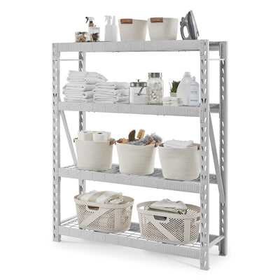 13 of 14 images - 60" Wide Heavy Duty Rack with Four 18" Deep Shelves (thumbnails)