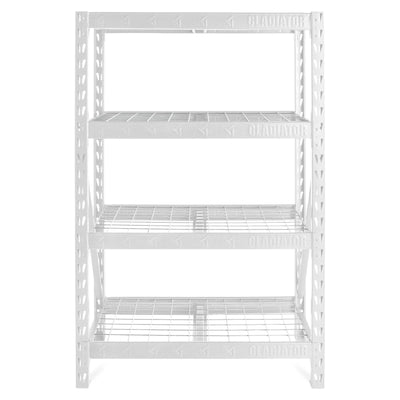 5 of 19 images - 48" Wide Heavy Duty Rack with Four 18" Deep Shelves (thumbnails)