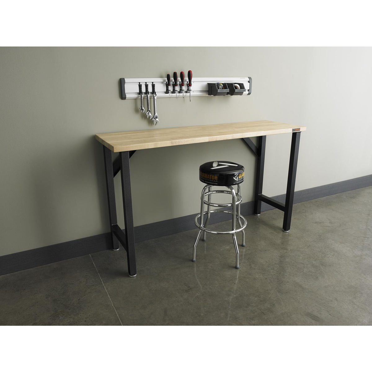 7 of 8 images - 66-1/2" Wide Hardwood Modular Workbench
