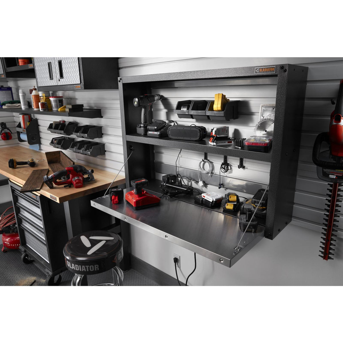 5 of 9 images - Ready-to-Assemble Foldaway Work Station