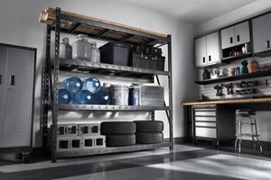3 of 5 images - 90" x 90" Heavy Duty Mega Rack with Four Adjustable Shelves