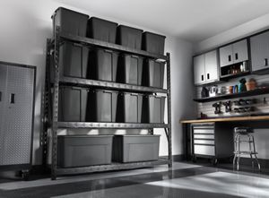 4 of 5 images - 90" x 90" Heavy Duty Mega Rack with Four Adjustable Shelves