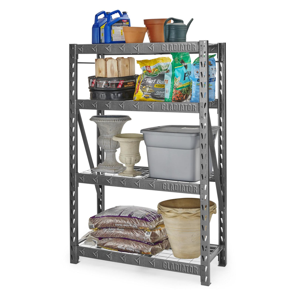 3 of 18 images - 48" Wide Heavy Duty Rack with Four 18" Deep Shelves