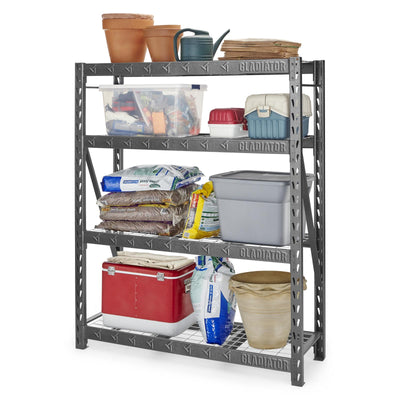 3 of 15 images - 60" Wide Heavy Duty Rack with Four 18" Deep Shelves (thumbnails)